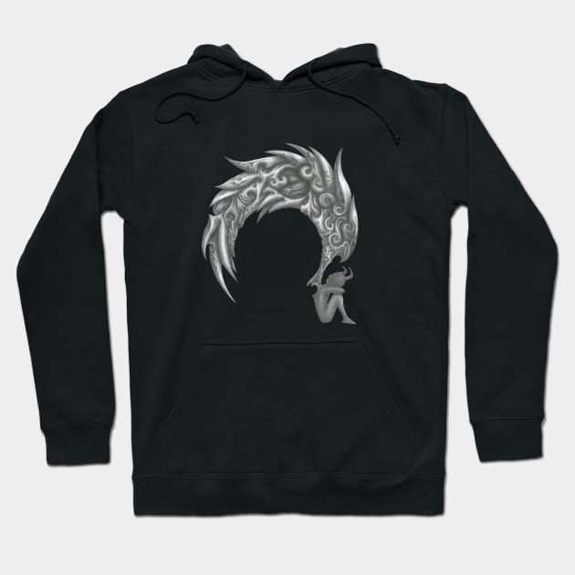 fallen angel Hoodie by Hedgeh0g